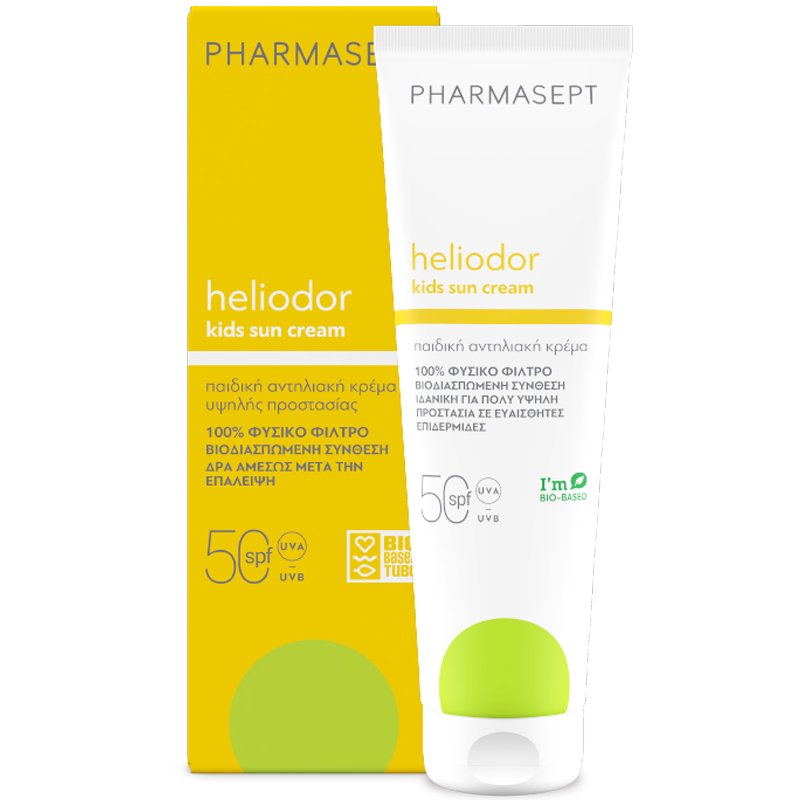 Εικόνα από Pharmasept Heliodor Kids Face & Body Sun Cream Spf50 Παιδική Αντηλιακή Κρέμα Προσώπου & Σώματος Υψηλής Προστασίας 150ml