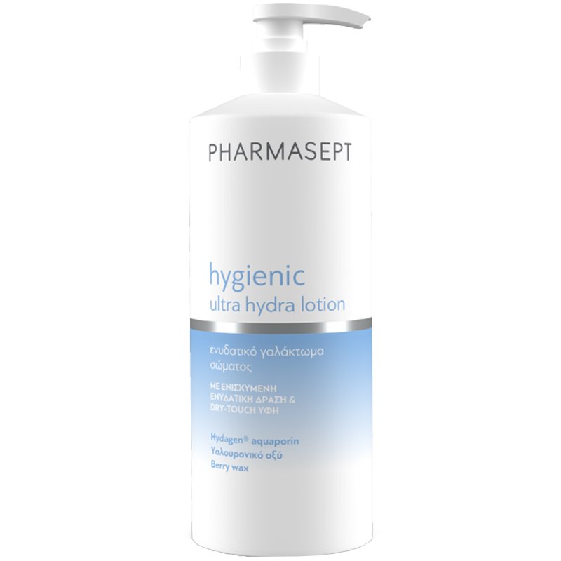 Pharmasept Hygienic Ultra Hydra Lotion Λεπτόρρευστο Ενυδατικό Γαλάκτωμα Σώματος με Υαλουρονικό Οξύ 400ml