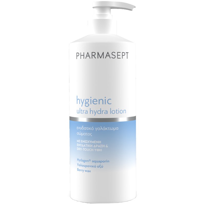 Pharmasept Hygienic Ultra Hydra Lotion Λεπτόρρευστο Ενυδατικό Γαλάκτωμα Σώματος με Υαλουρονικό Οξύ 400ml 