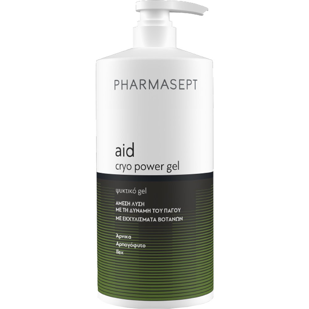Pharmasept Pharmasept Aid Cryo Power Gel Ψυκτικό Τζελ που Προσφέρει Άμεση Ανακούφιση από Ενοχλήσεις σε Μύες & Αρθρώσεις 1L