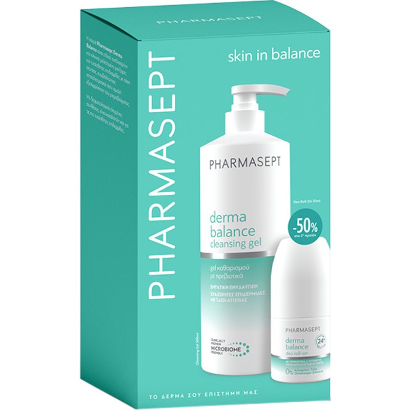 Pharmasept Pharmasept Promo Derma Balance Cleansing Gel 500ml & Deo Roll-On 50ml