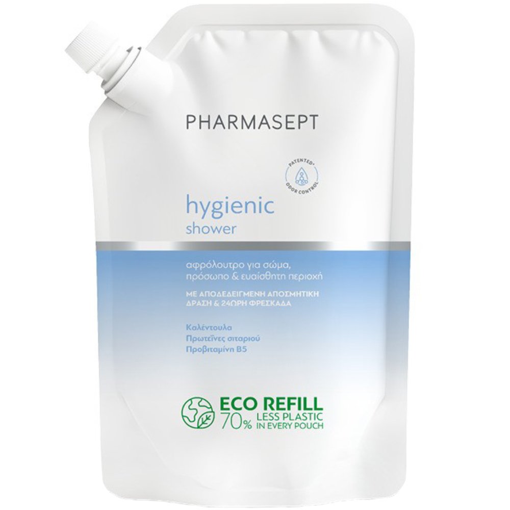 Pharmasept Hygienic Shower Gel Ανταλλακτικό Αφρόλουτρο Καθημερινής Χρήσης για Εντατική Ενυδάτωση 900ml Refill