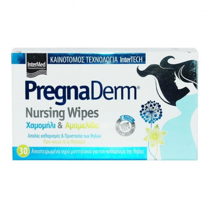 Intermed PregnaDerm Nursing Wipes Before & After Breast Feeding 30