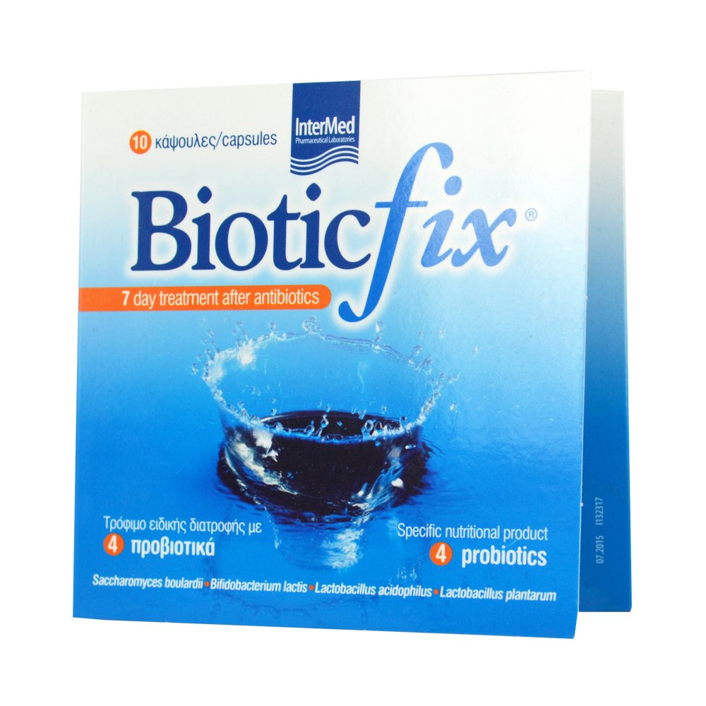 Intermed Biotic Fix Συμπλήρωμα Διατροφής με 4 Προβιοτικά 10 caps