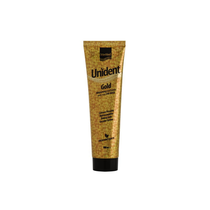 Intermed Unident Gold Λευκαντική Οδοντόπαστα με Αληθινό Χρυσό 100ml