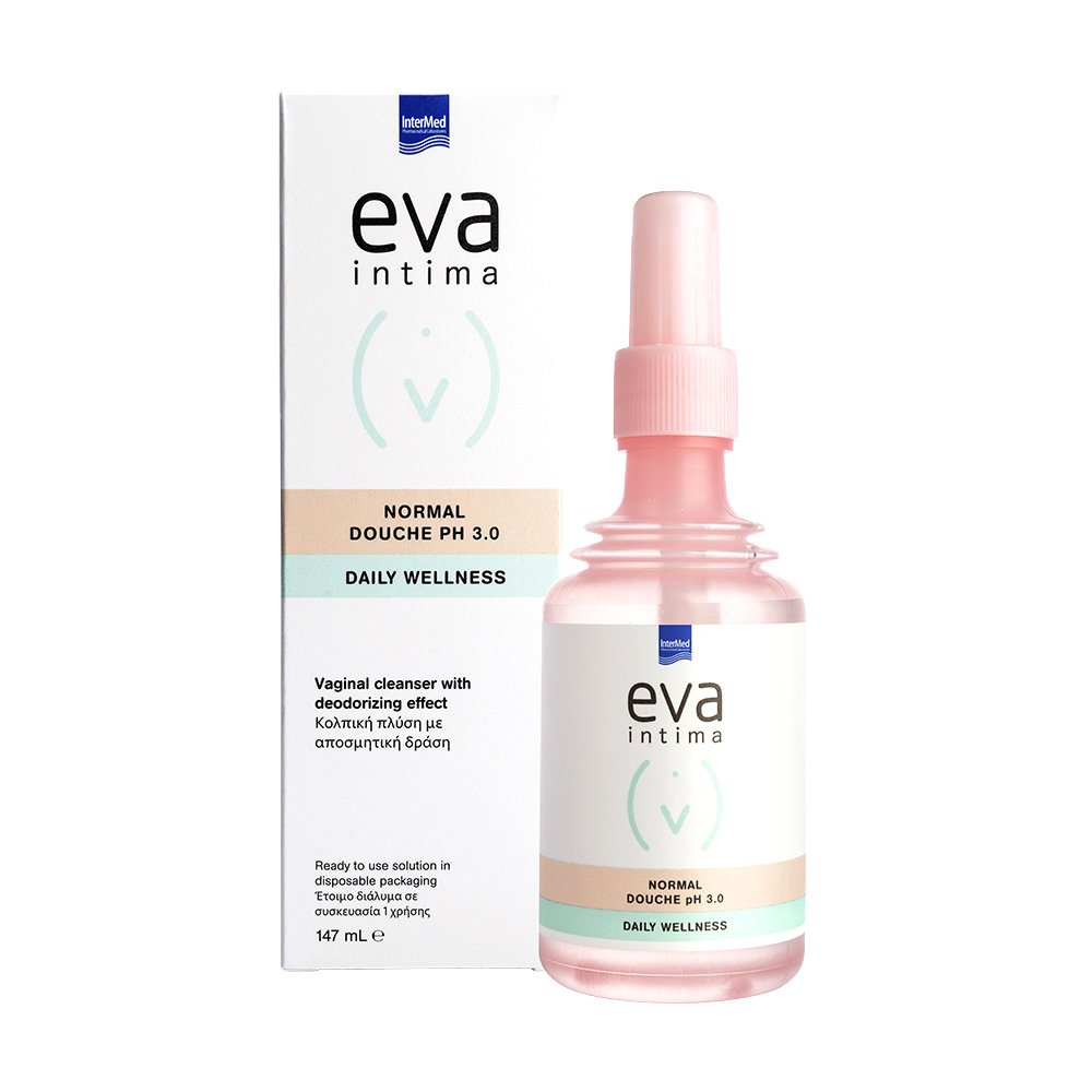 InterMed Eva Intima Normal Douche pH 3.0 Daily Wellness Κολπική Πλύση με Αποσμητική Δράση 147ml