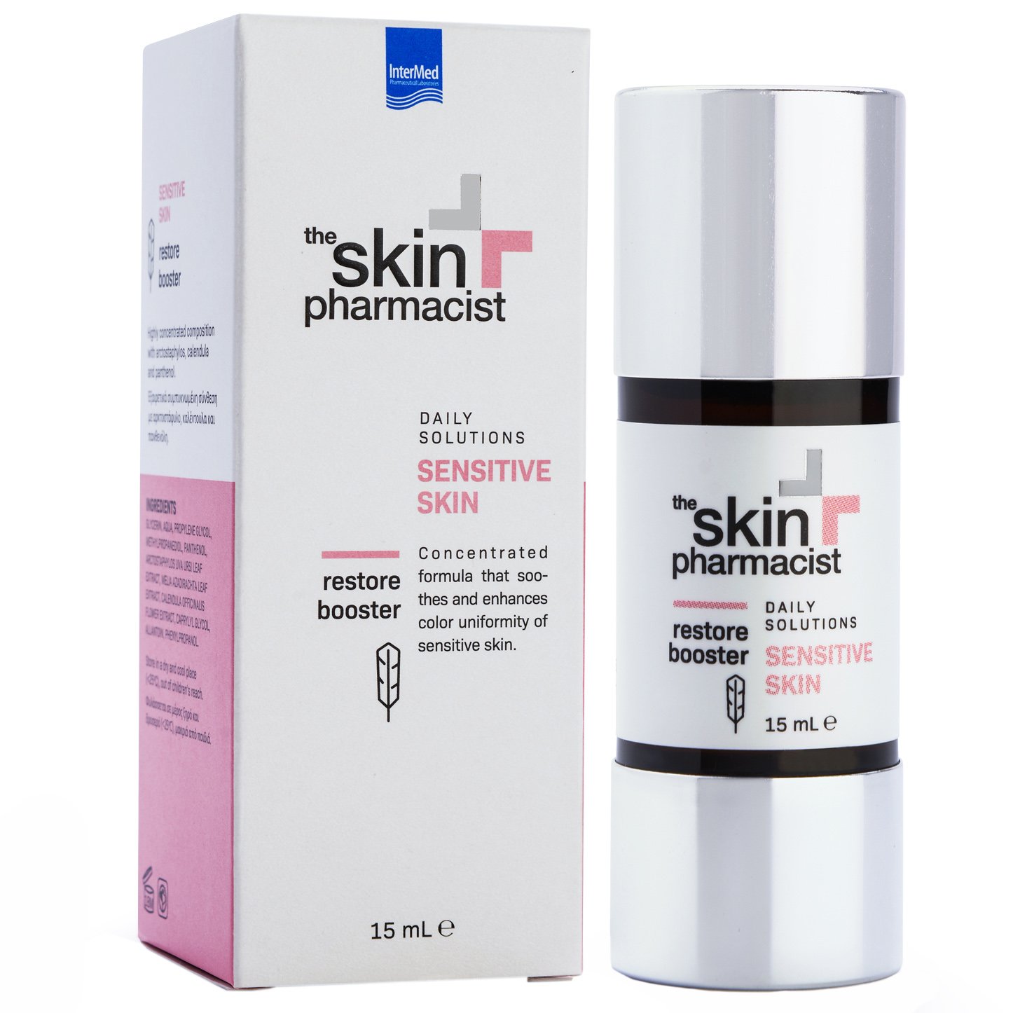 The Skin Pharmacist Daily Solutions Restore Booster Συμπυκνωμένη Φόρμουλα για Ομοιόμορφο Τόνο του Ευαίσθητου Δέρματος 15ml
