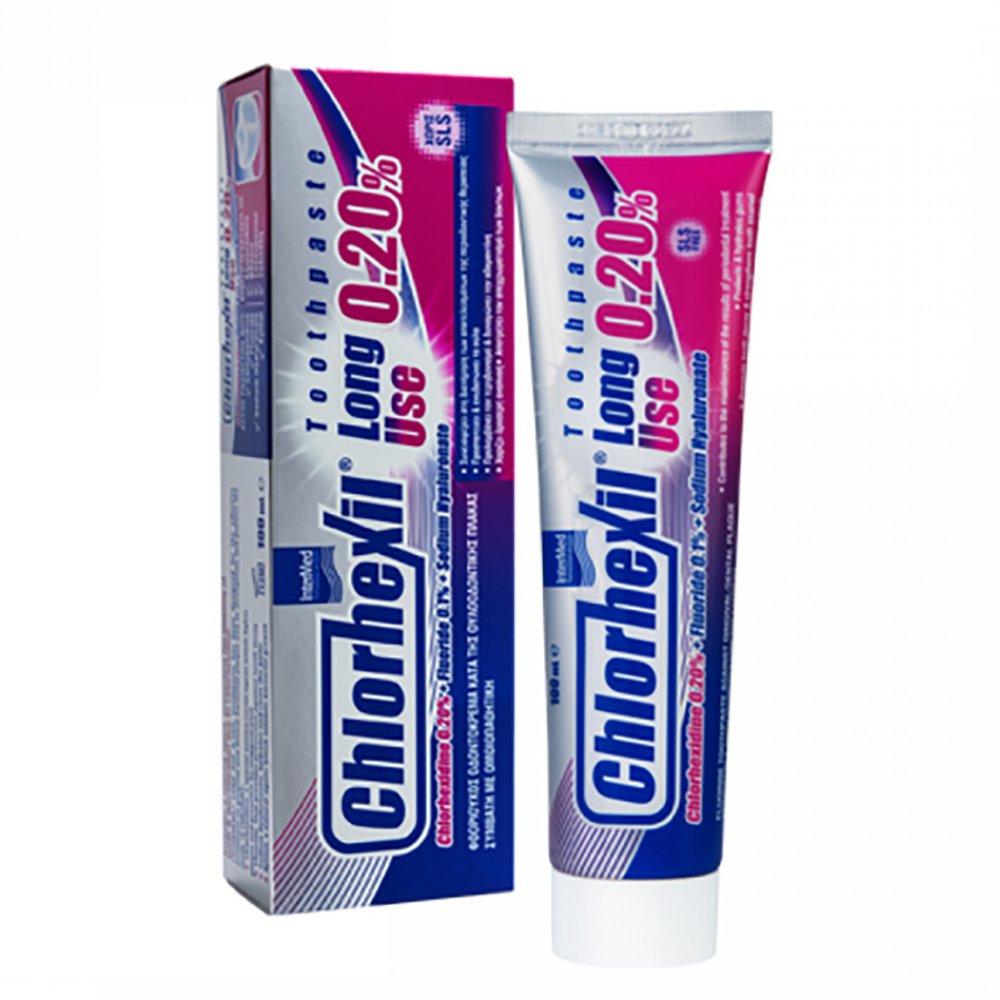Chlorexil 0.20% Long Use Toothpaste Φθοριούχος Οδοντόκρεμα Κατά της Ουλοοδοντικής Πλάκας 100ml