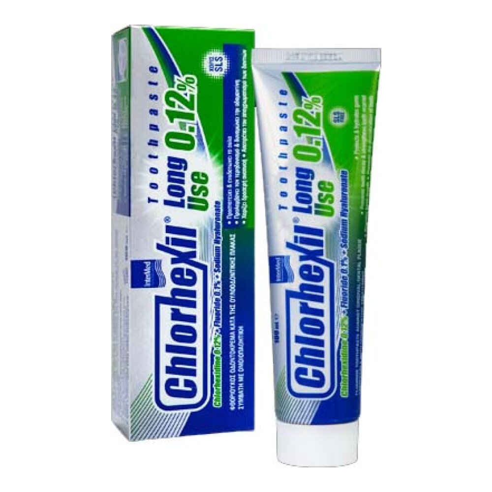 Chlorexil 0.12% Long Use Toothpaste Φθοριούχος Οδοντόκρεμα Κατά της Ουλοοδοντικής Πλάκας 100ml