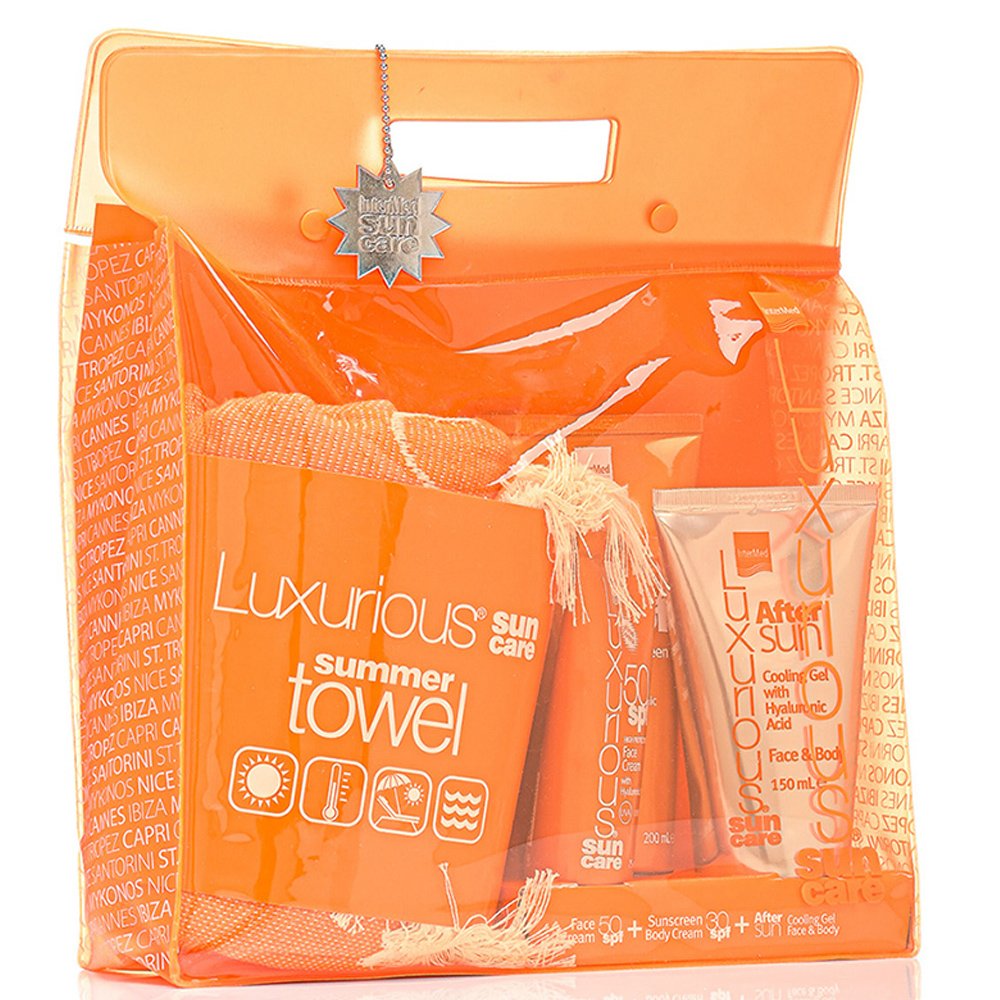 Luxurious Sun Care High Protection Pack Πακέτο Υψηλής Αντηλιακής Προστασίας με 3 Προϊόντα & Πετσέτα Θαλάσσης