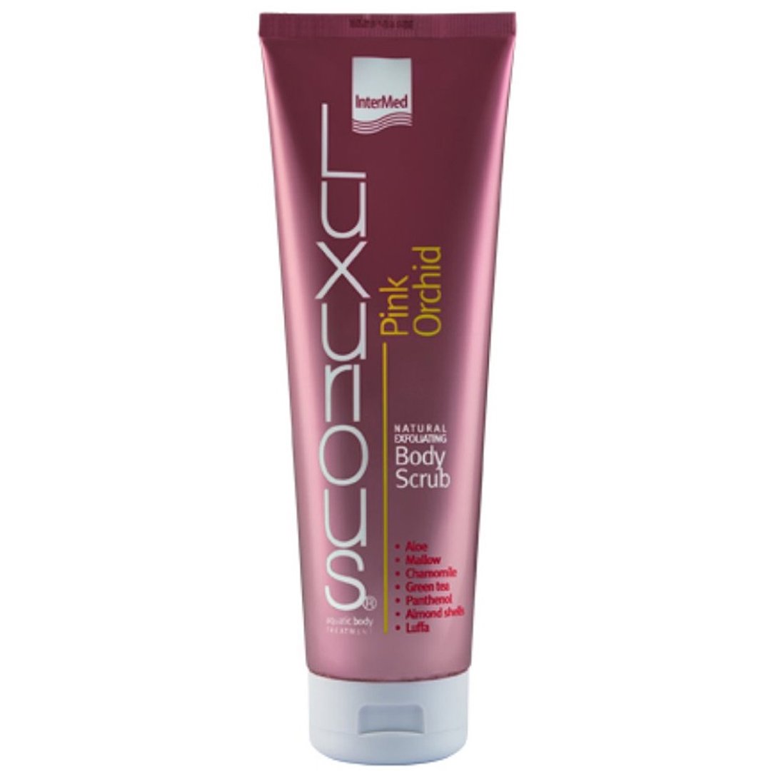Luxurious Natural Exfoliating Body Scrub Pink Orchid Απολεπιστικό Σώματος με Εξωτικό Άρωμα Ροζ Ορχιδέας 280ml
