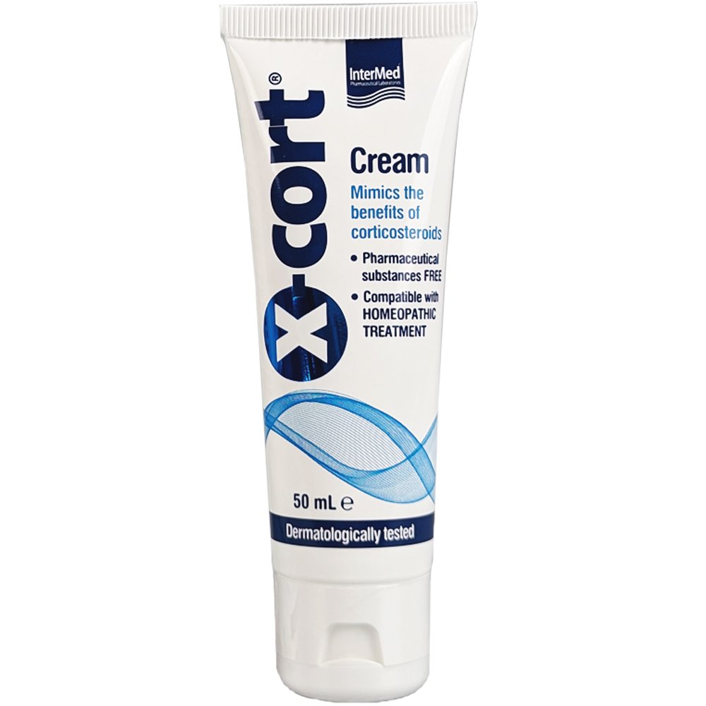 Intermed X-Cort Cream Κρέμα Κατά του Κνησμού Εναλλακτική των Κορτικοειδών που Μιμείται τις Ιδιότητες τους 50ml