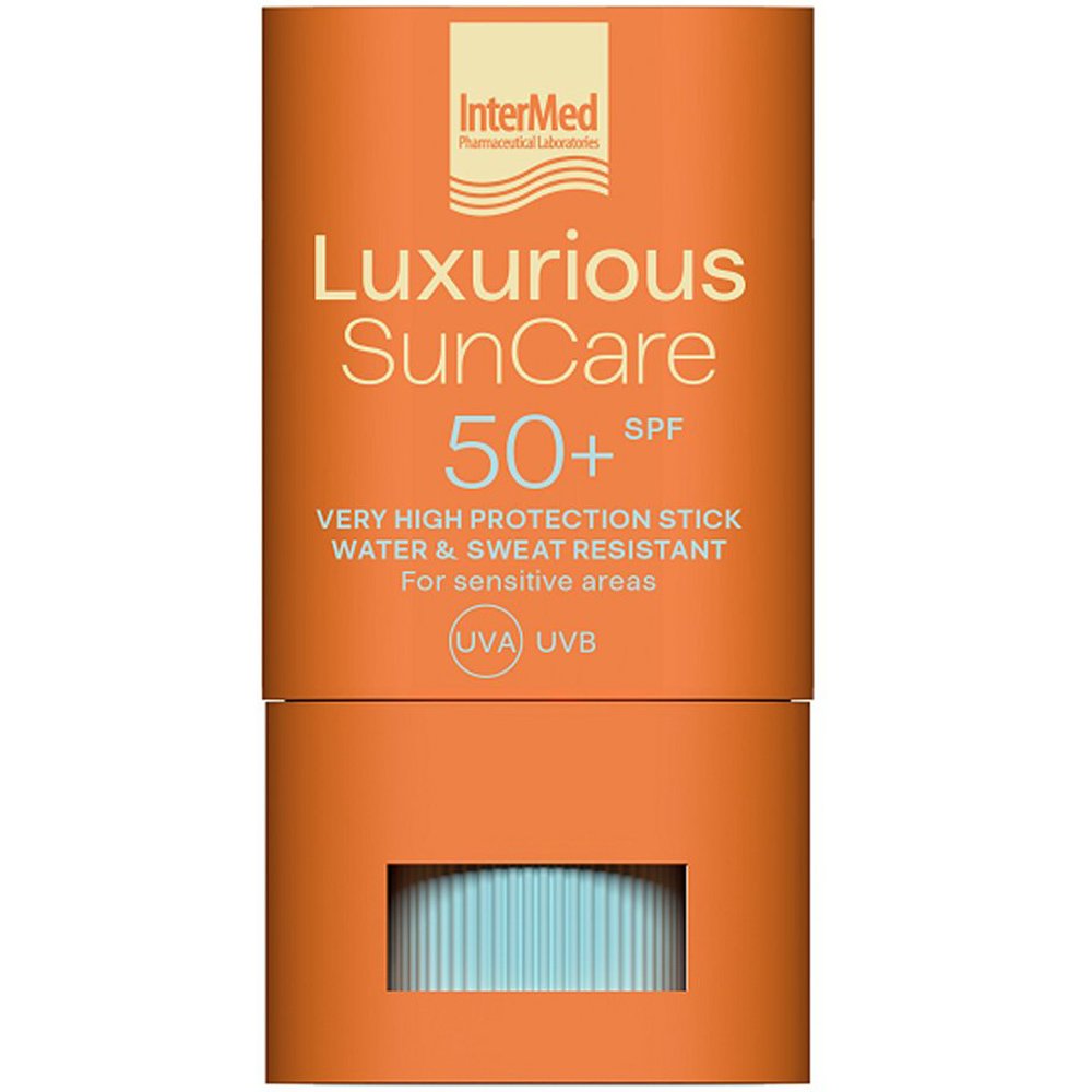 InterMed InterMed Luxurious SunCare Spf50+ Στικ Πολύ Υψηλής Αντηλιακής Προστασίας για τις Ευαίσθητες Ζώνες 16g