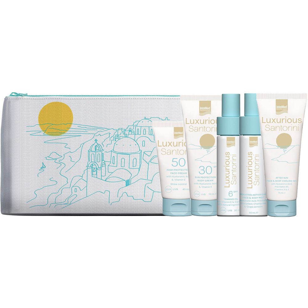 Luxurious Santorini Promo High Sun Protection & Skin Rejuvenation Travel Kit 1 Τεμάχιο
