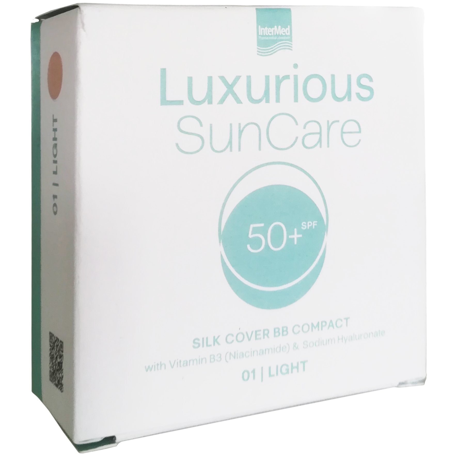 Luxurious Luxurious Suncare Silk Cover BB Compact SPF50+ Πούδρα Πολύ Υψηλής Αντηλιακής Προστασίας για την Κάλυψη Ατελειών & Φυσικό Ματ Αποτέλεσμα 12g - Light