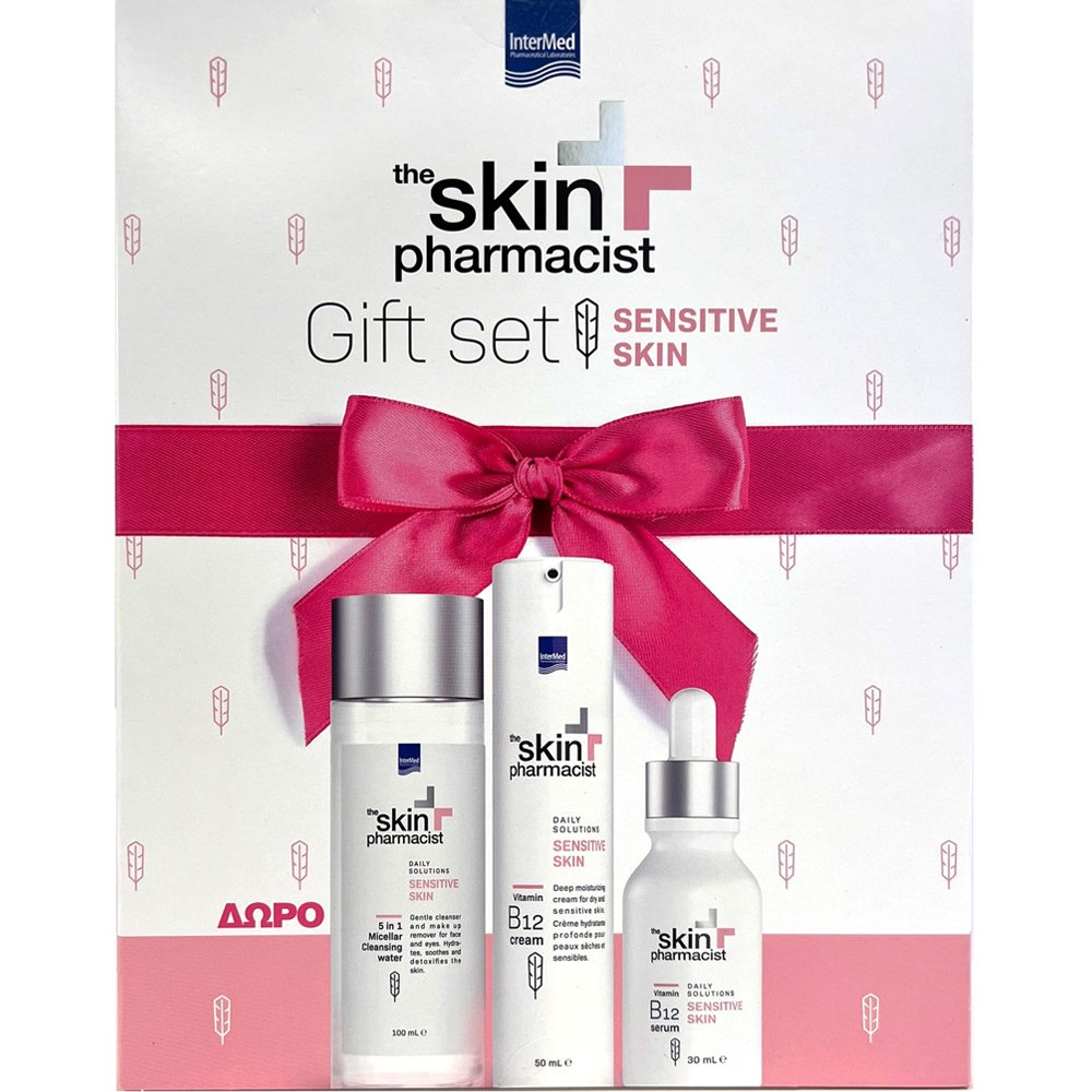 The Skin Pharmacist The Skin Pharmacist Promo Sensitive Skin 5 in 1 Micellar Cleansing Water 100ml & Vitamin B12 Cream 50ml & Vitamin B12 Serum 30ml