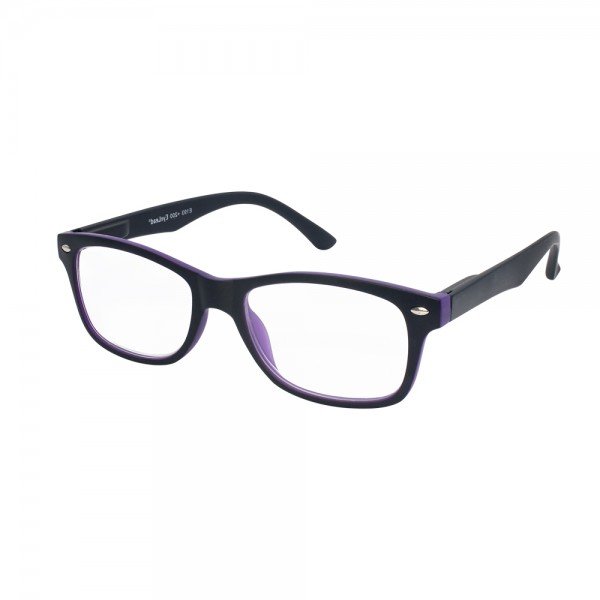 Eyelead Γυαλιά Διαβάσματος Unisex Μωβ – Μαύρο Καουτσούκ E193 – 4,00