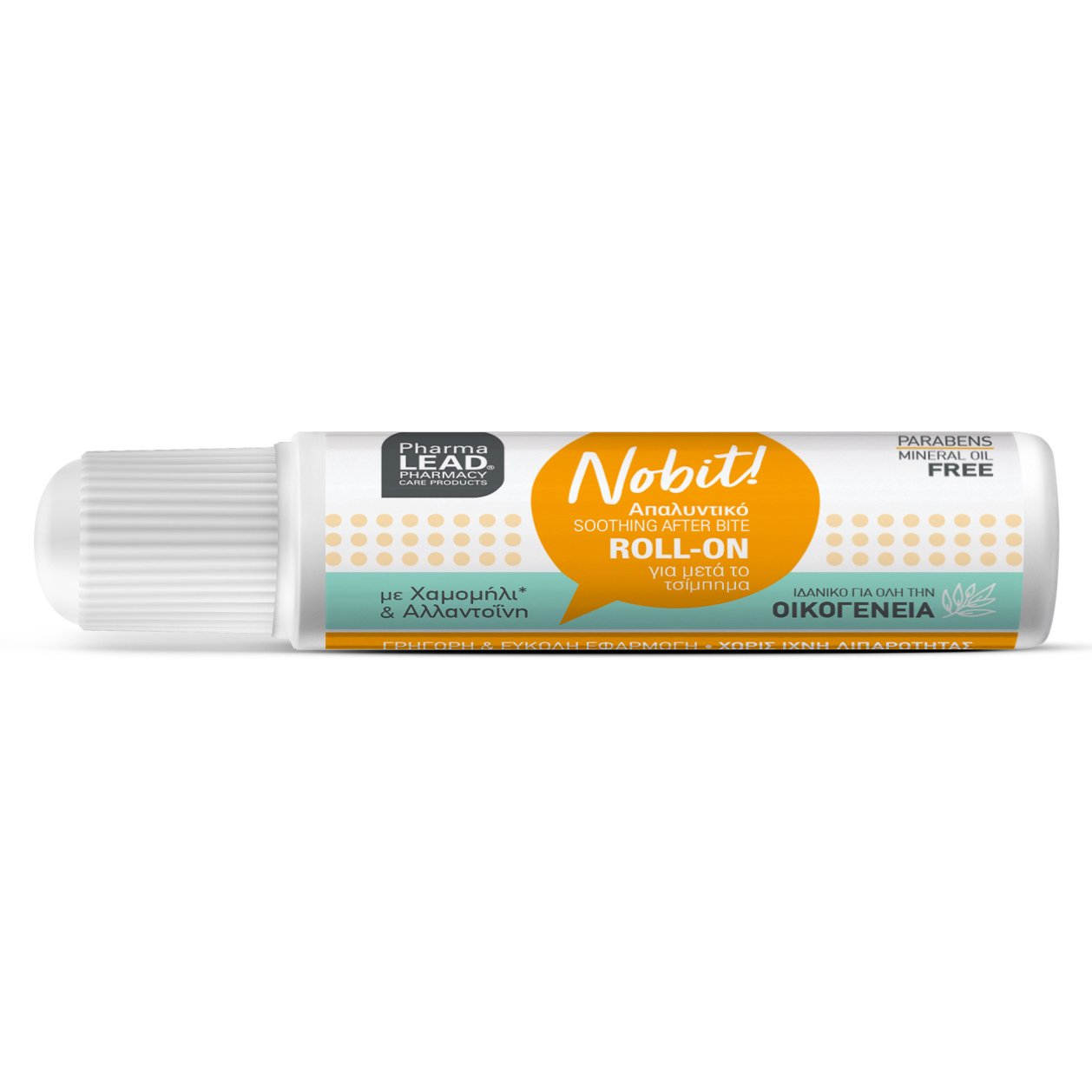 Pharmalead Nobit Soothing After Bite Roll on Καταπραϋντικό Roll on για Ανακούφιση Από τα Τσιμπήματα με Χαμομήλι & Αλαντοϊνη 20ml