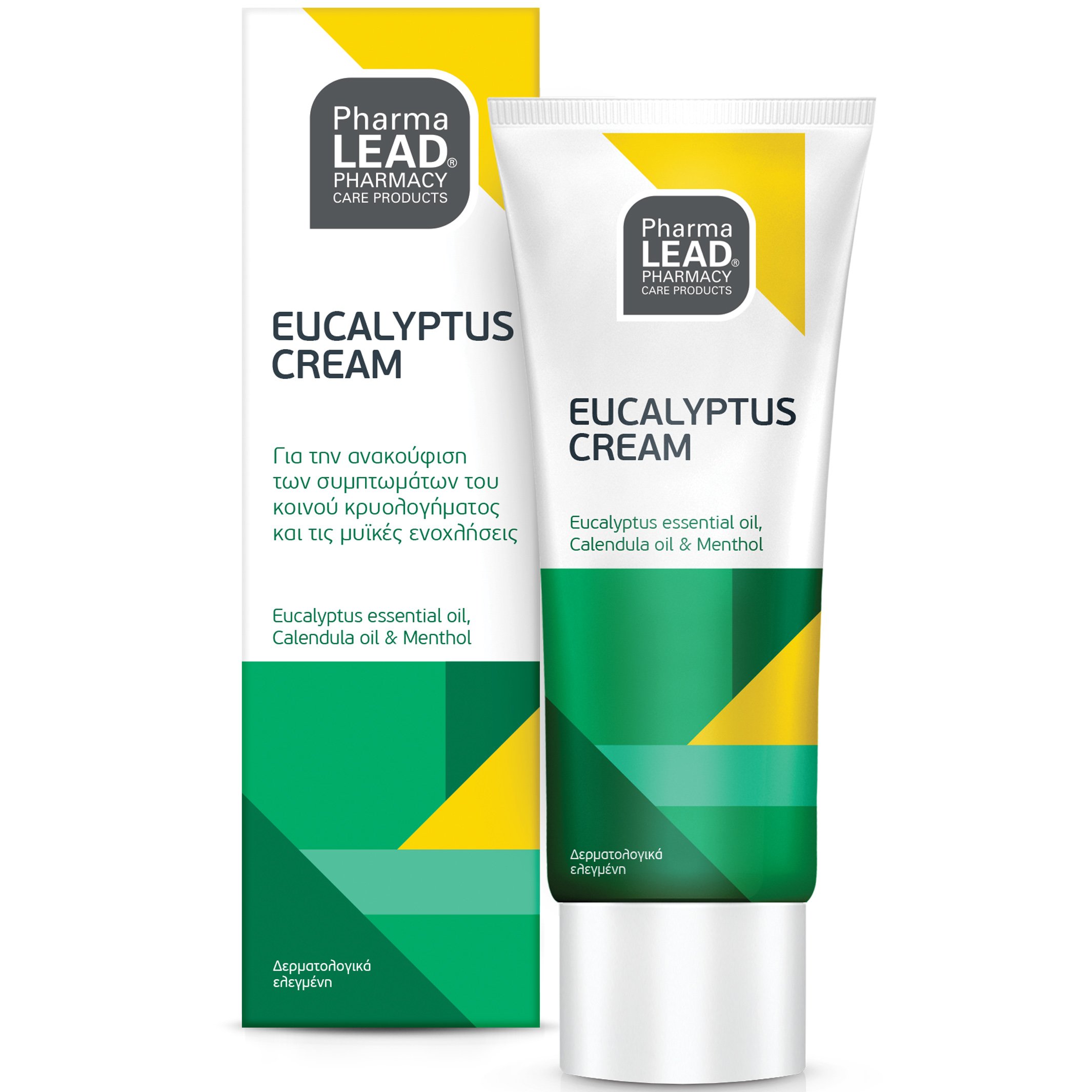 PharmaLead Pharmalead Eucalyptus Cream Κρέμα Ευκαλύπτου για την Ανακούφιση & την Τόνωση των Συμπτωμάτων του Κοινού Κρυολογήματος 50ml