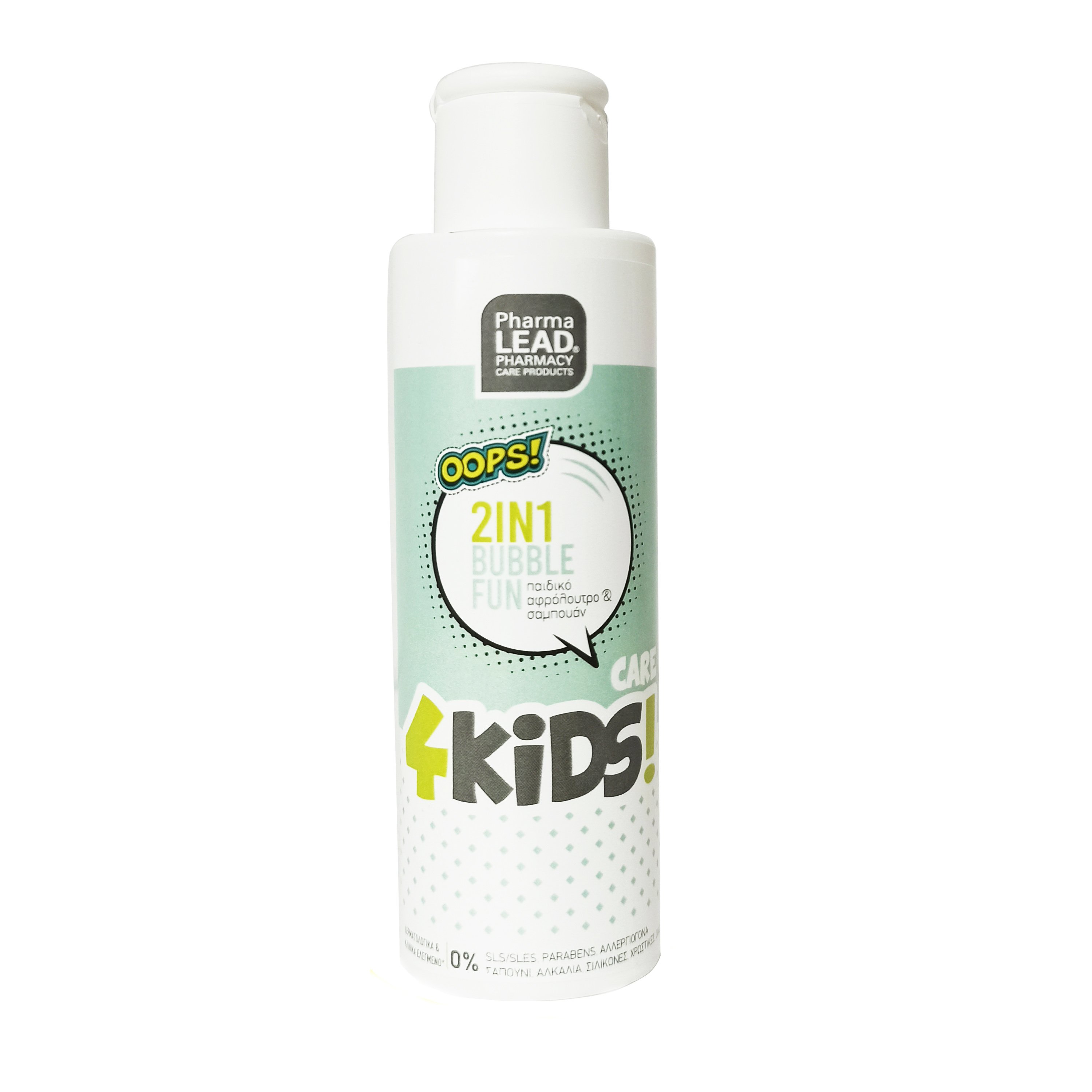 Pharmalead 4Kids Bubble Fun 2 σε 1 Παιδικό Αφρόλουτρο & Σαμπουάν 100ml