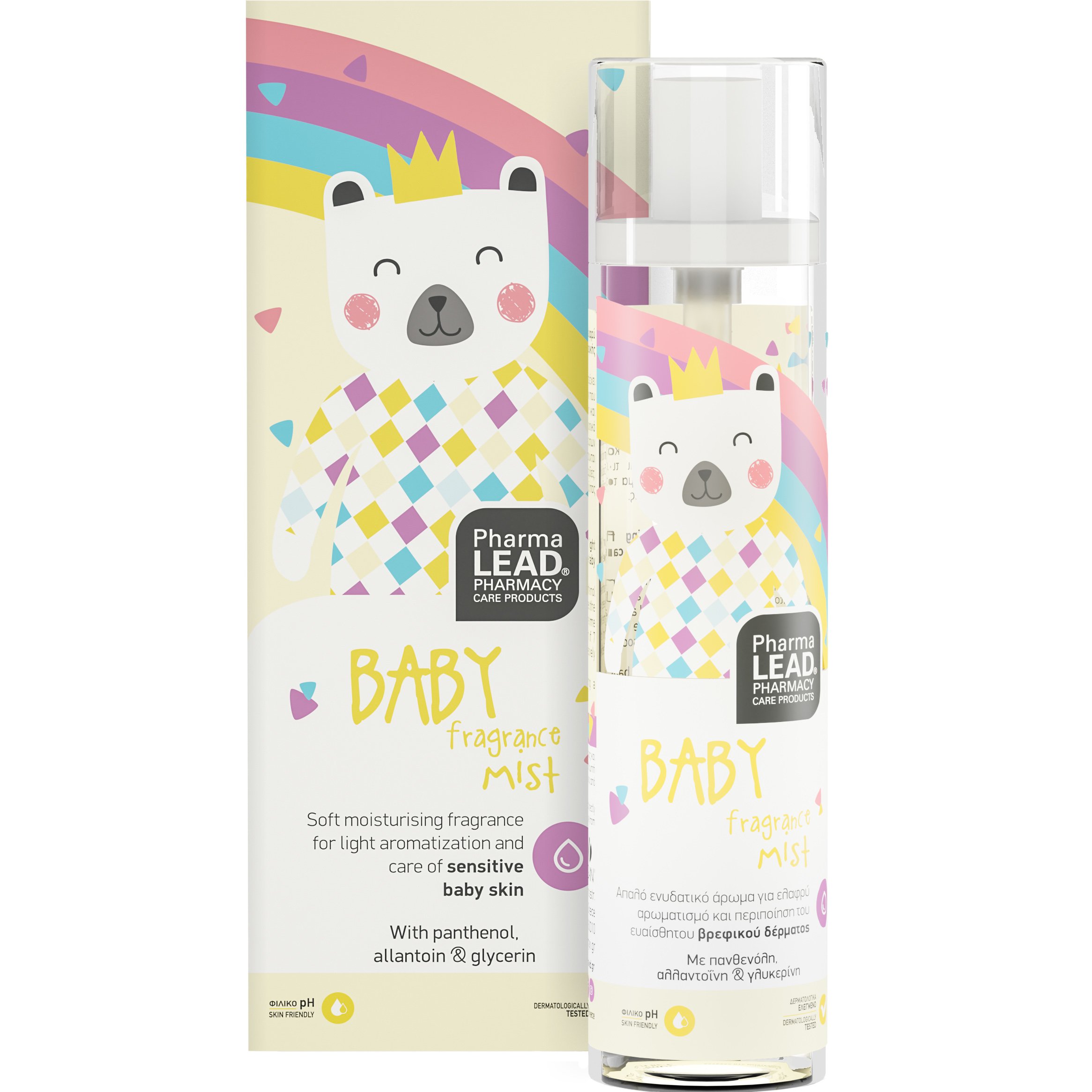 Pharmalead Baby Fragance Mist Απαλό Ενυδατικό Άρωμα για Ελαφρύ Αρωματισμό & Περιποίηση του Ευαίσθητου Βρεφικού Δέρματος 100ml