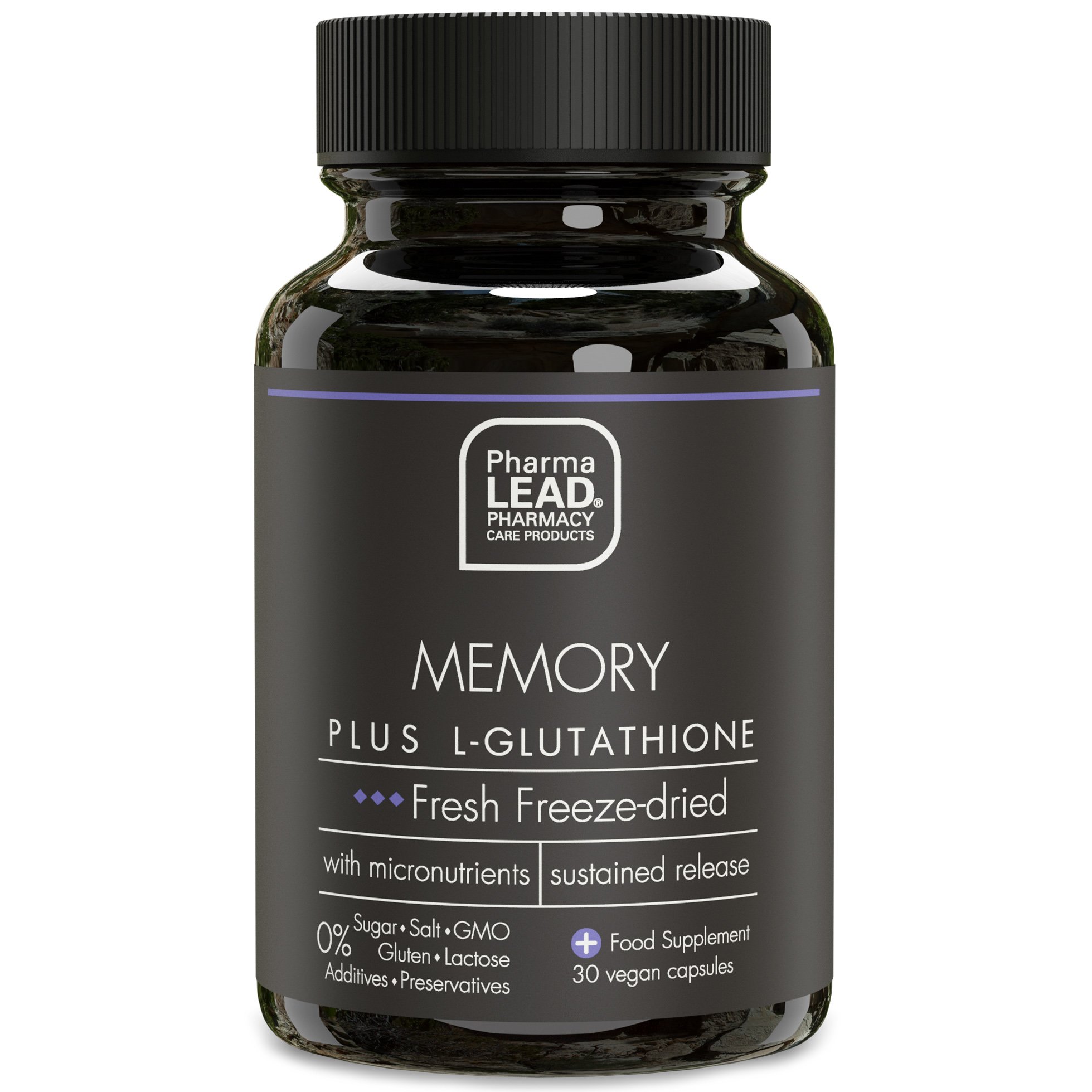 Pharmalead Black Range Memory Plus L-Glutathione Συμπλήρωμα Διατροφής για την Βελτίωση της Μνήμης & την Πνευματική Διαύγεια 30veg.caps