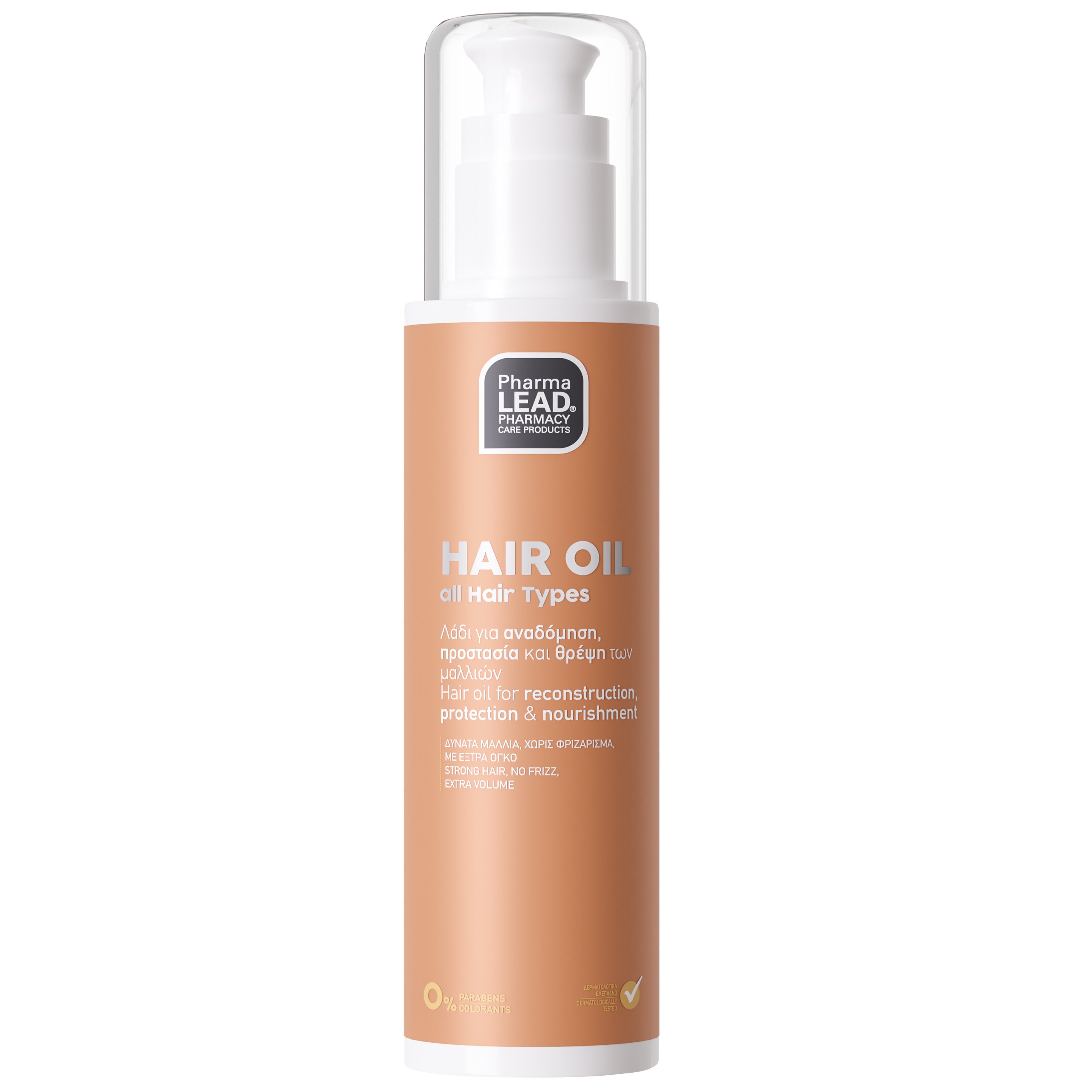 Pharmalead Hair Oil all Hair Types Λάδι για Αναδόμηση, Προστασία & Θρέψη των Μαλλιών 125ml