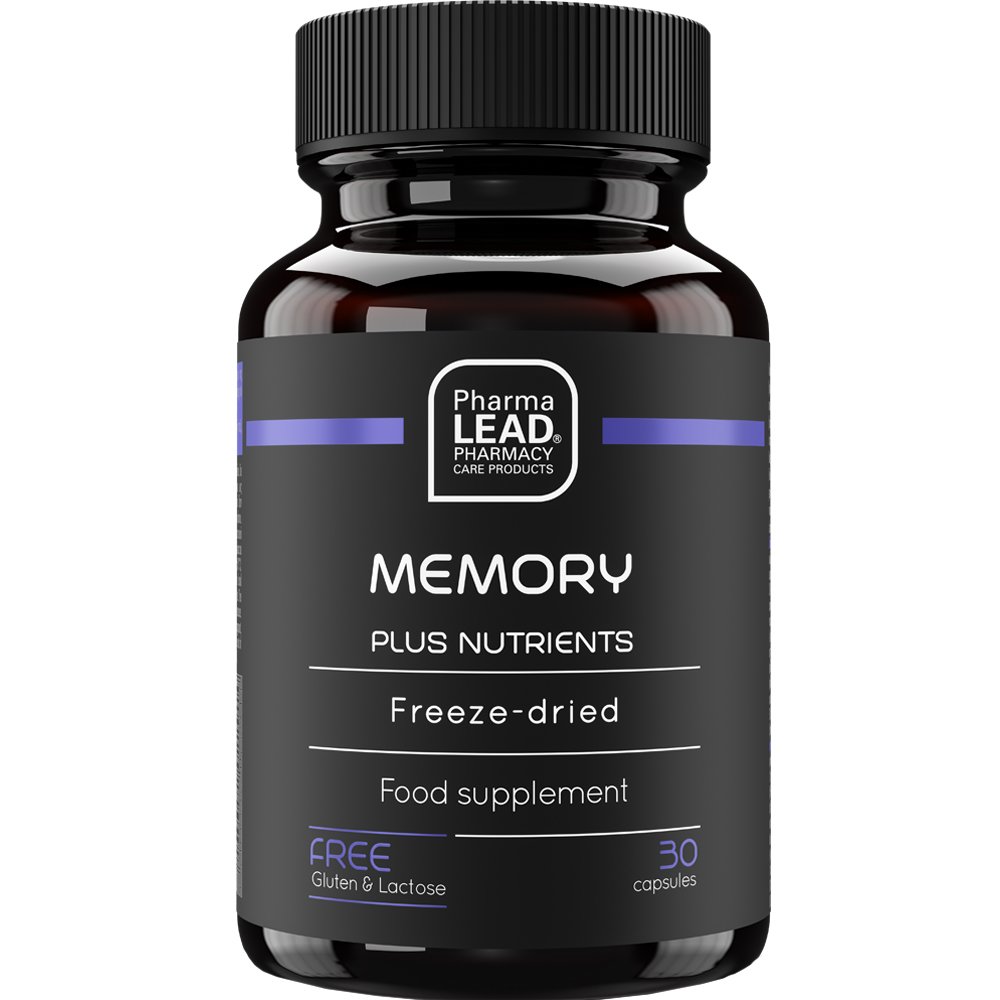 PharmaLead Pharmalead Black Range Memory Plus Nutrients Συμπλήρωμα Διατροφής Βιταμινών, Μετάλλων, Αμινοξέων & Εκχυλίσματος Βοτάνων για Βελτίωση της Μνήμης & Πνευματική Διαύγεια 30caps