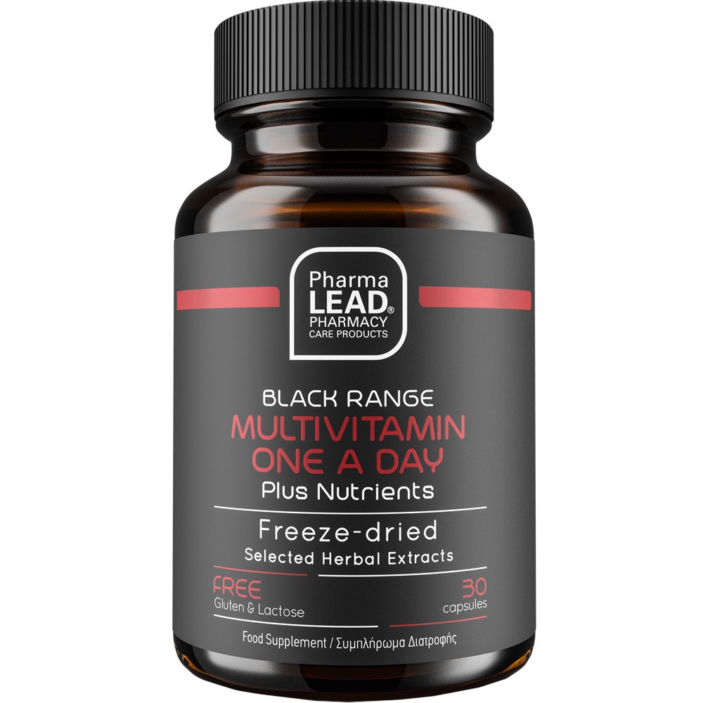 Pharmalead Black Range Multivitamin One A Day Plus Nutrients Συμπλήρωμα Διατροφής Βιταμινών, Μετάλλων, Εκχυλίσματος Βοτάνων για Ενέργεια, Τόνωση & Ενίσχυση του Οργανισμού 30caps