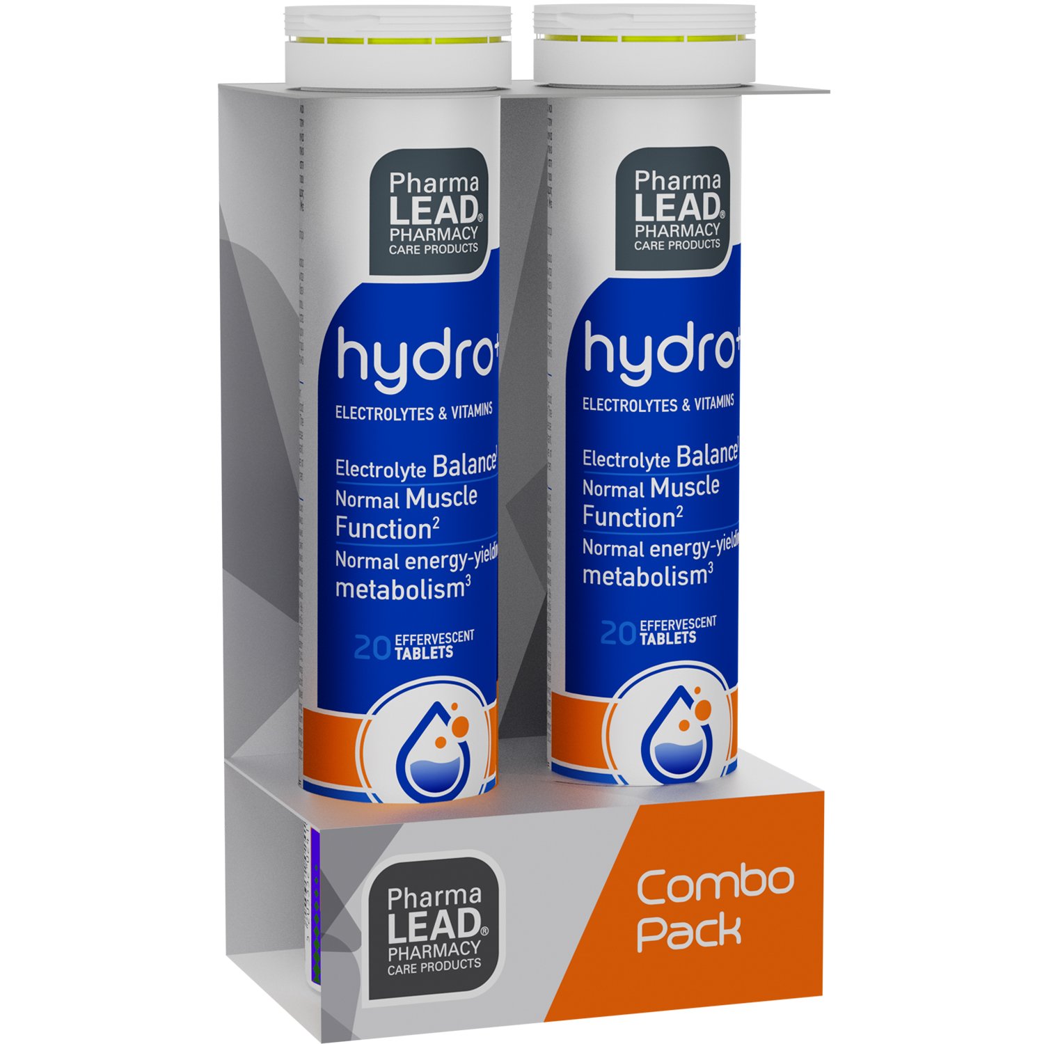 PharmaLead Pharmalead Promo Hydro+ Electrolytes & Vitamins Συμπλήρωμα Διατροφής Ηλεκτρολυτών & Βιταμινών για την Καλή Λειτουργία των Μυών, την Υποστήριξη του Μεταβολισμού & Παραγωγή Ενέργειας με Γεύση Λεμόνι 40 Effer.tabs (2x20 Effer.tabs)