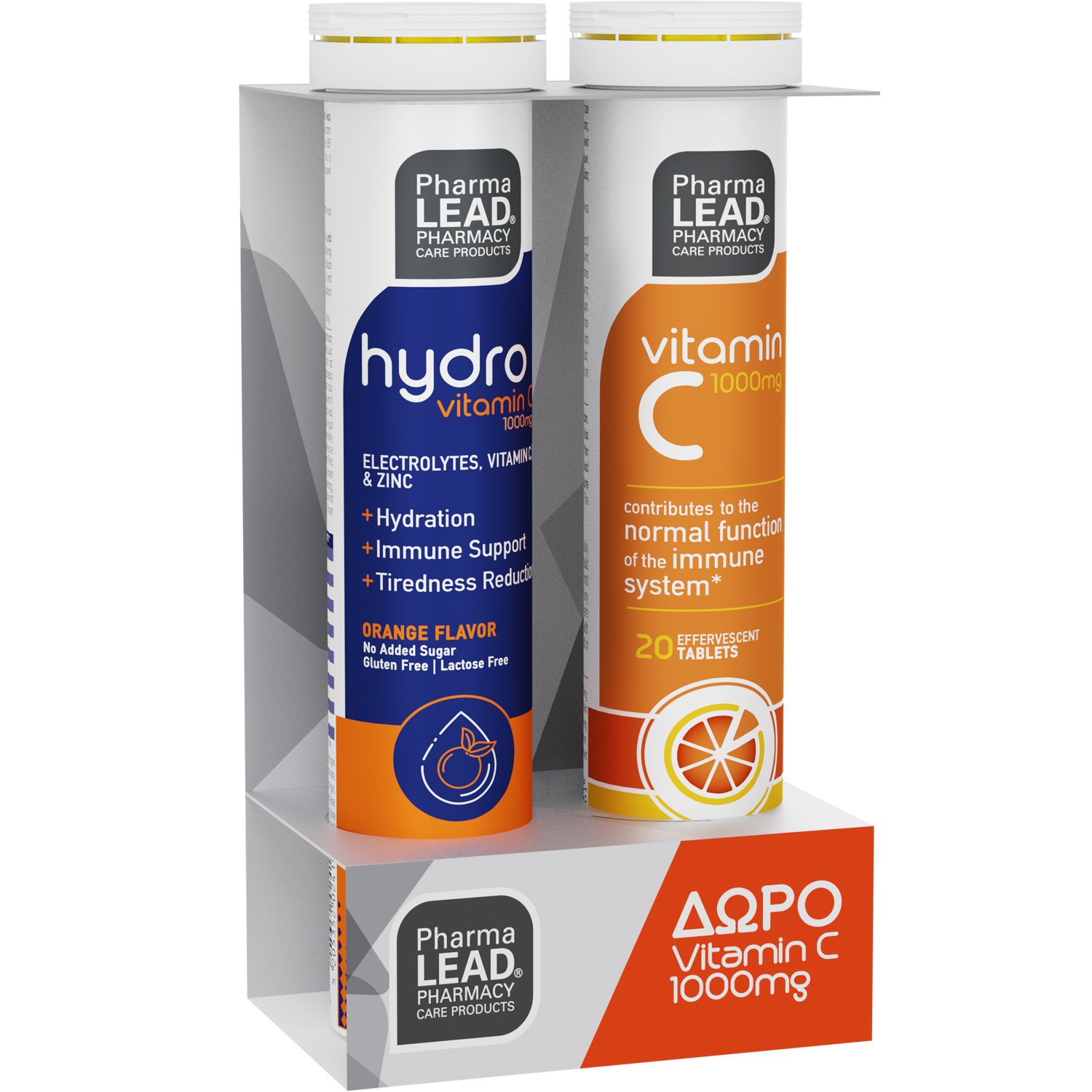 PharmaLead Pharmalead Promo Hydro Vitamin C 1000mg Orange 20 Effer.tabs & Δώρο Vitamin C 1000mg Orange 20 Effer.tabs