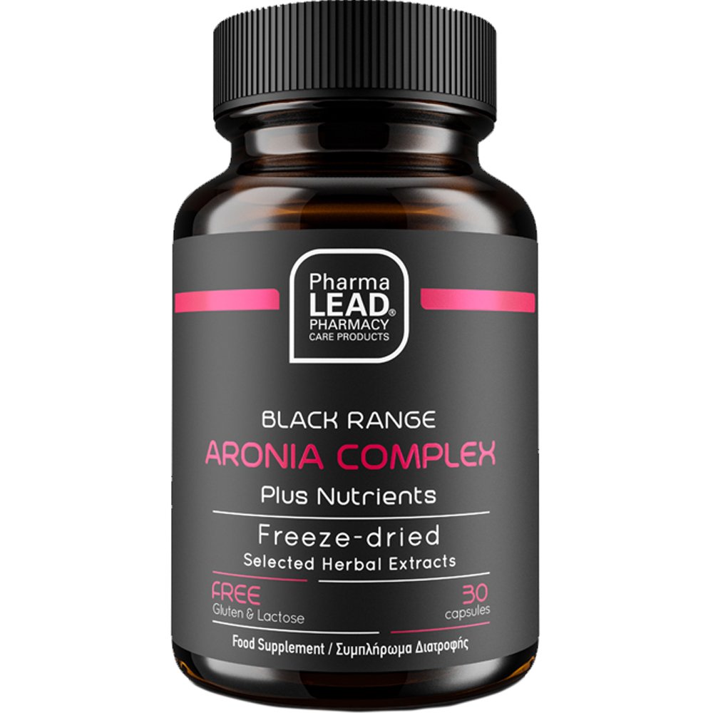 Pharmalead Black Range Aronia Complex Plus Nutrients Συμπλήρωμα Διατροφής με Ισχυρή Αντιοξειδωτική Δράση, Ενισχυμένη με Αρώνια 30caps