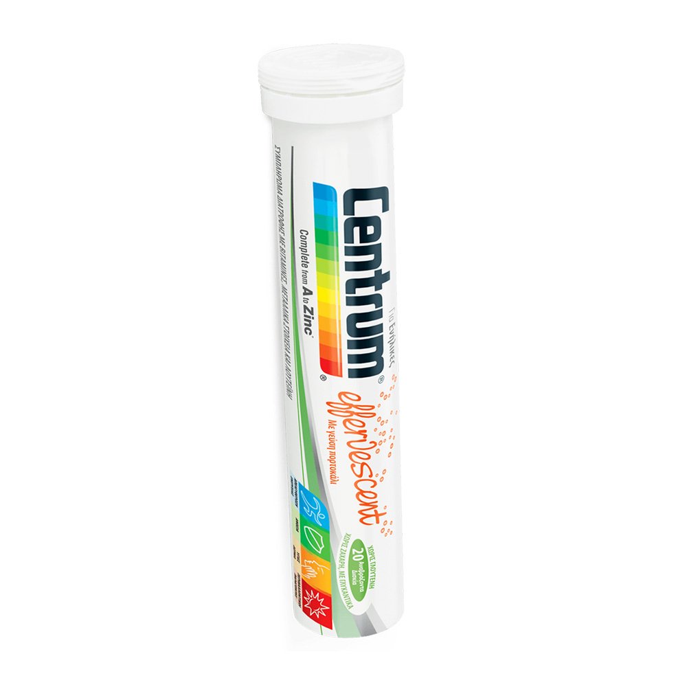 Centrum A-Z with lutein Πολυβιταμίνη Με Βιταμίνες Μέταλλα Και Λουτεΐνη Αναβράζοντα 20s