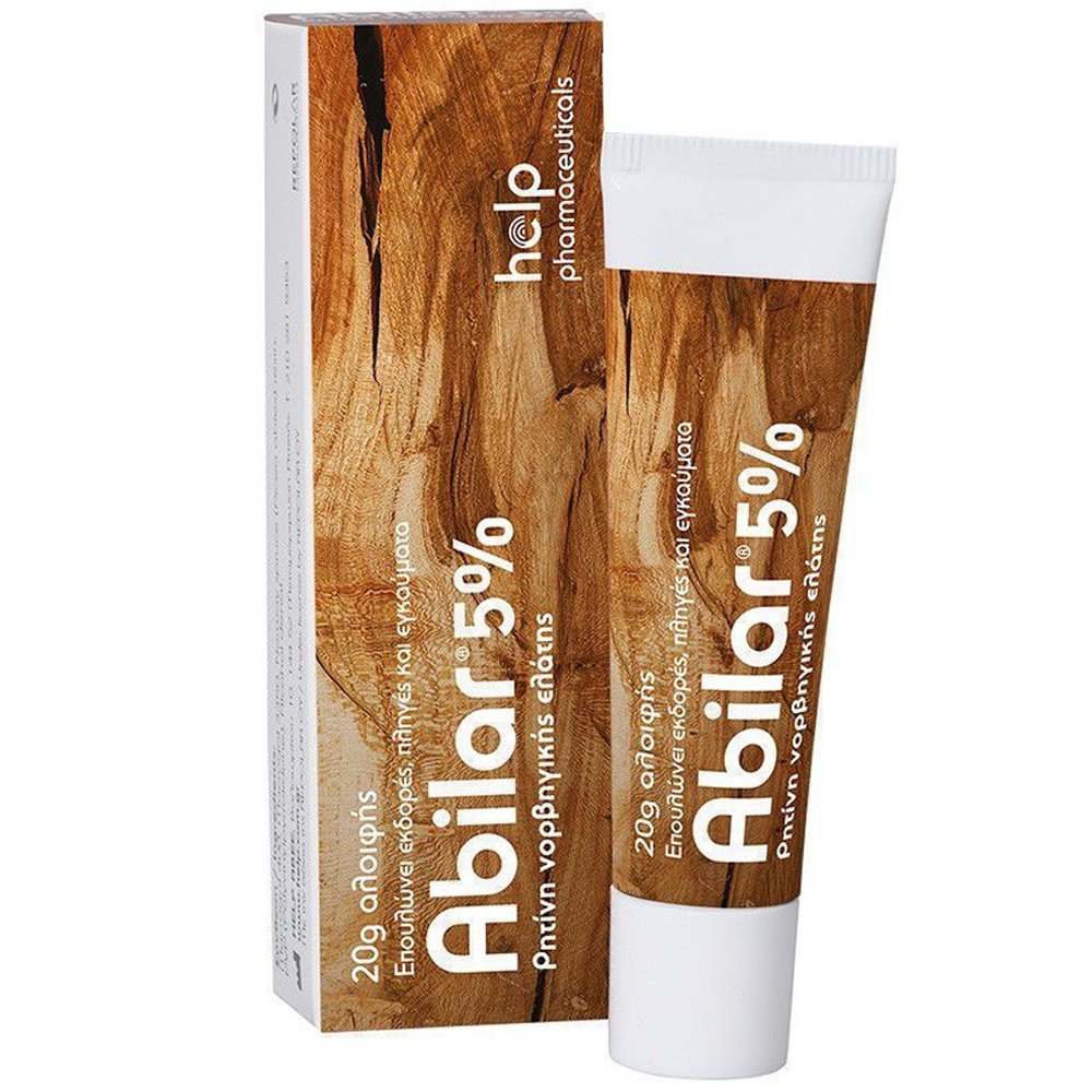 Abilar 5% Ointment for the Healing of Any Sores, Cuts & Burns Αλοιφή με Ρητίνη Νορβηγικής Ελάτης 5% για την Επούλωση Εκδορών, Πληγών & Εγκαυμάτων 20g