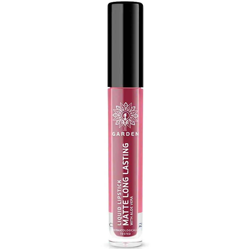 Garden Liquid Lipstick Matte Long Lasting with Aloe Vera Υγρό Ματ Κραγιόν Μακράς Διαρκείας 4ml – Dark Cherry 06