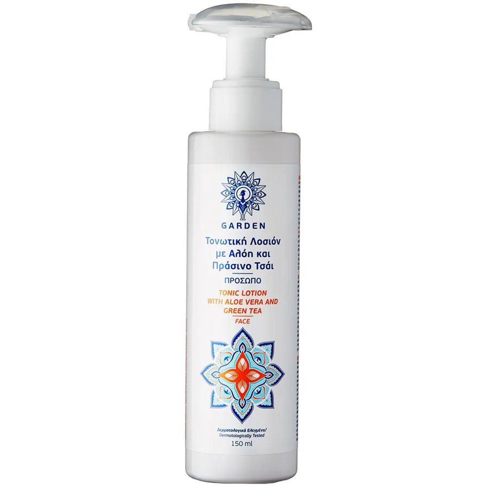 Garden Tonic Lotion with Aloe Vera & Green Tea Τονωτική Λοσιόν με Αλόη & Πράσινο Τσάι 150ml