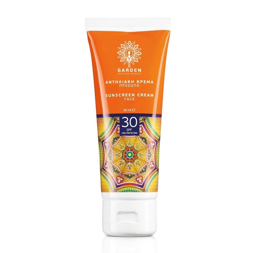 Garden Of Panthenols Sunscreen Face Cream Spf30 Αντηλιακή Κρέμα Προσώπου Λαιμού Υψηλής Προστασίας 50ml