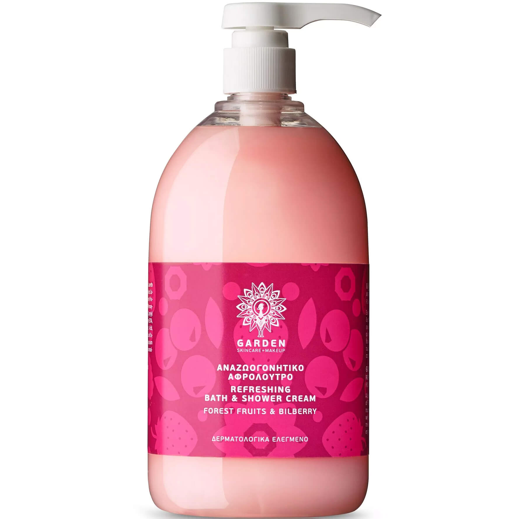 Garden Refreshing Bath & Shower Cream Forest Fruits & Bilberry Αναζωογονητικό Αρωματικό Αφρόλουτρο 1Lt