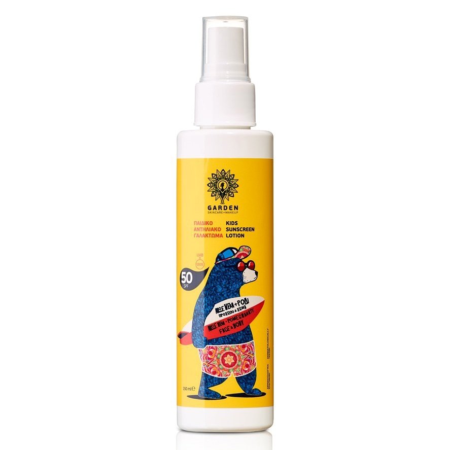 Garden Of Panthenols Kids Sunscreen Lotion Spray Spf50 Παιδικό Αντηλιακό Γαλάκτωμα Υψηλής Προστασίας Προσώπου Σώματος 150ml
