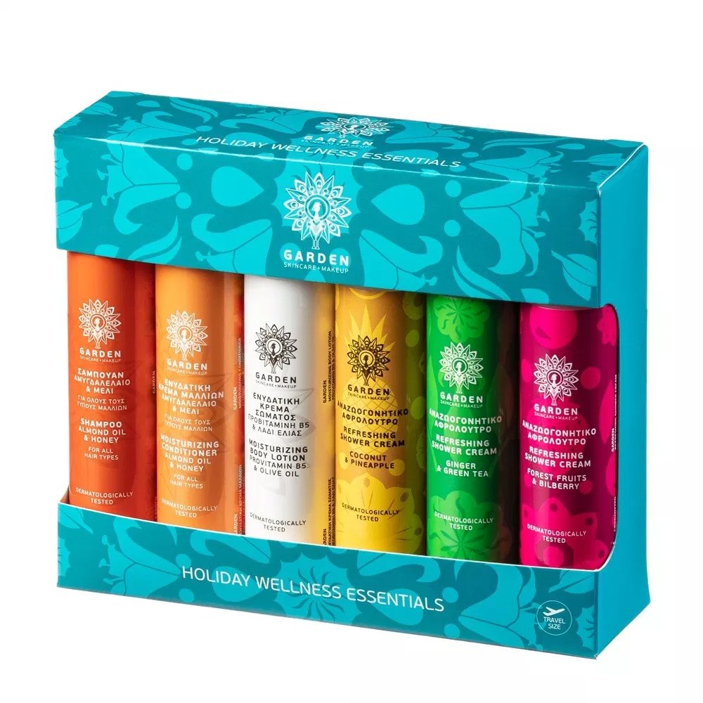 Garden Holiday Wellness Essentials Πλήρες Πακέτο Περιποίησης Μαλλιών – Σώματος 6x50ml