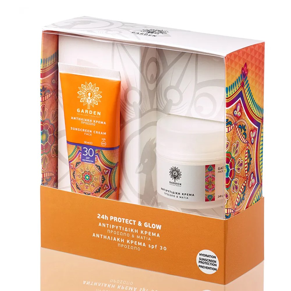 Garden Πακέτο Προσφοράς Sunscreen Face Cream Spf30 Αντηλιακή Κρέμα Προσώπου 50ml & Αντιρυτιδική Κρέμα Προσώπου και Ματιών 50ml