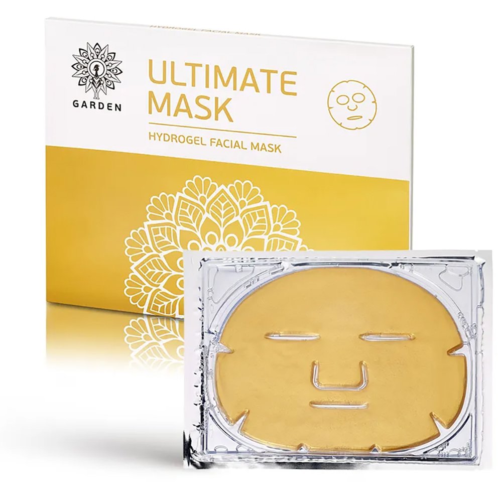 Garden Ultimate Hydrogel Facial Mask Ενυδατική & Συσφικτική Μάσκα Προσώπου Υδρογέλης με Χρυσό & Κολλαγόνο 2 Τεμάχια