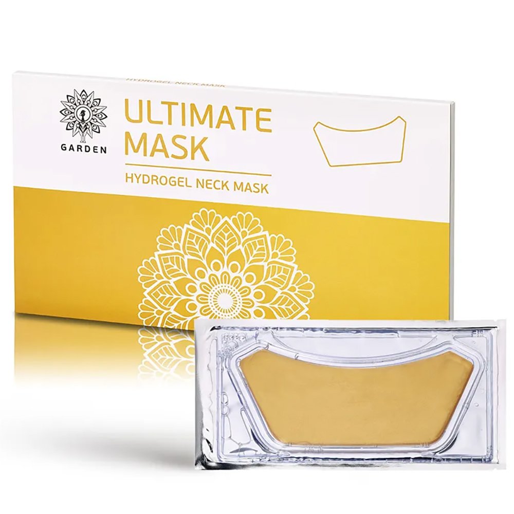 Garden Ultimate Hydrogel Neck Mask Ενυδατική & Συσφικτική Μάσκα Λαιμού – Επίθεμα Υδρογέλης με Χρυσό & Κολλαγόνο 2 Τεμάχια