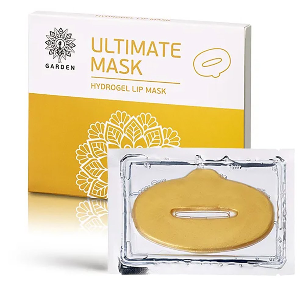 Garden Ultimate Hydrogel Lip Mask Ενυδατική & Συσφικτική Μάσκα Χειλιών – Επίθεμα Υδρογέλης με Χρυσό & Κολλαγόνο 3 Τεμάχια