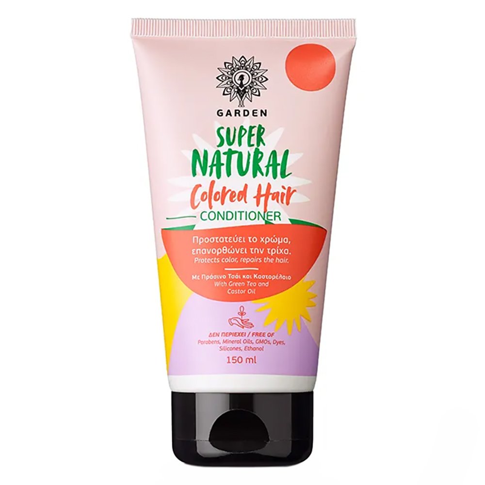 Garden Super Natural Colored Hair Conditioner Επανορθωτική Κρέμα Μαλλιών για Βαμμένα Μαλλιά με Πράσινο Τσάι 150ml