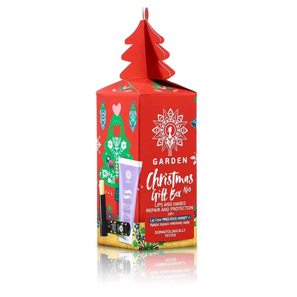 Garden Christmas Gift Box No3 Πακέτο Προσφοράς Lip Balm Precious Honey Spf15, 5.2gr & Rich Texture Hand Cream 30ml