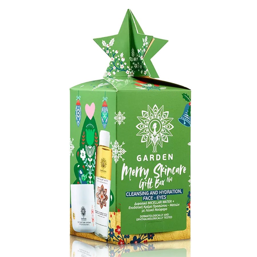 Garden Merry Skincare Gift Box Ενυδατική Κρέμα για Πρόσωπο & Μάτια 50ml & Διφασικό Micellar Water για Πρόσωπο, Μάτια Χείλη 150ml