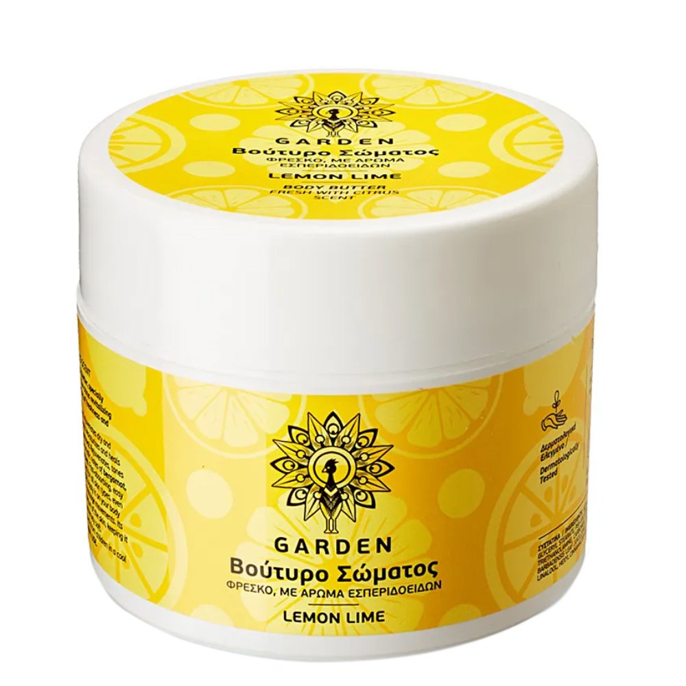 Garden Body Butter Lemon Lime Fresh with Citrus Scent Βούτυρο Σώματος για Φρεσκάδα με Άρωμα Εσπεριδοειδών 200ml