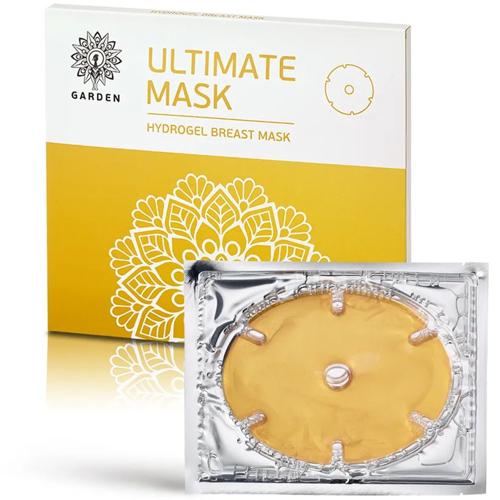 Garden Ultimate Hydrogel Breast Mask Ενυδατική & Συσφικτική Μάσκα Στήθους Υδρογέλης με Χρυσό & Κολλαγόνο 1 Ζευγάρι