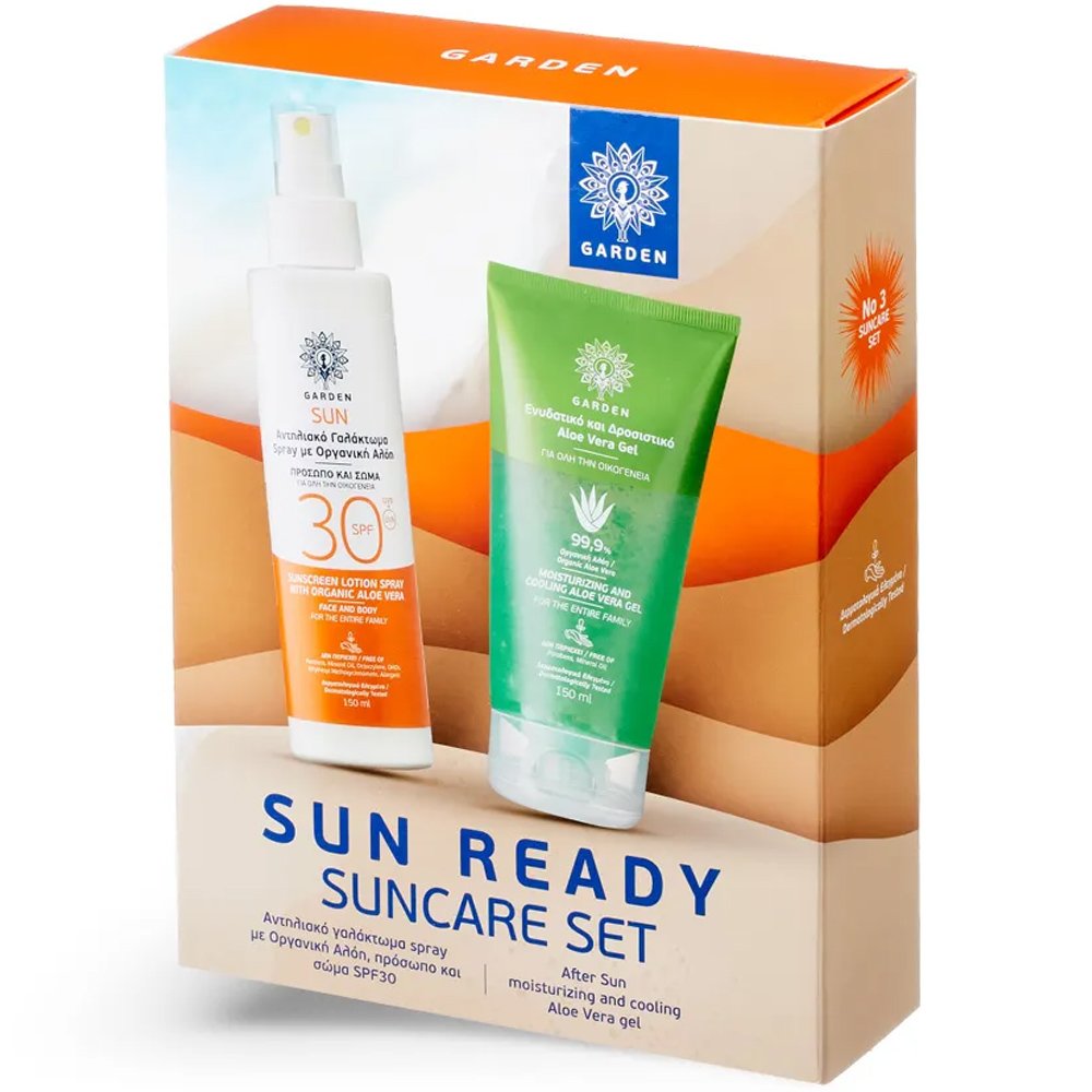 Garden Promo Sun Ready Suncare Set Sunscreen Lotion Spray Spf30...